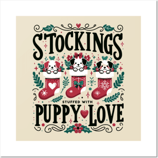 Stocking Stuffed With Puppy Love Posters and Art